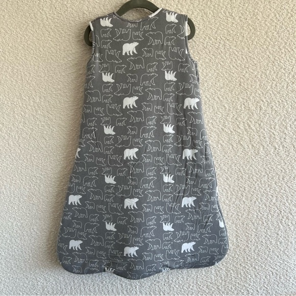 Gunamuna Baby Sleepsack Bamboo Wearable Blanket Gray Polar Bear Size 3-9 Months - Picture 3 of 10